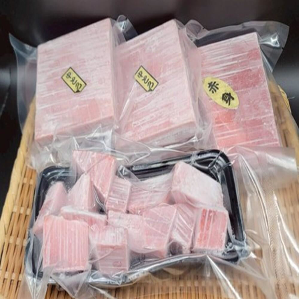 特別仕入れ・本マグロ刺身用セット(中トロ・赤身・ブツ)740g相当 — 大田市場「マルゴ水産」セレクト —